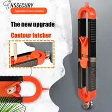 Duplicateur de jauge de profil de Contour multifonction avec verrou, verrouillage réglable, outil de mesure précis pour le travail du bois 