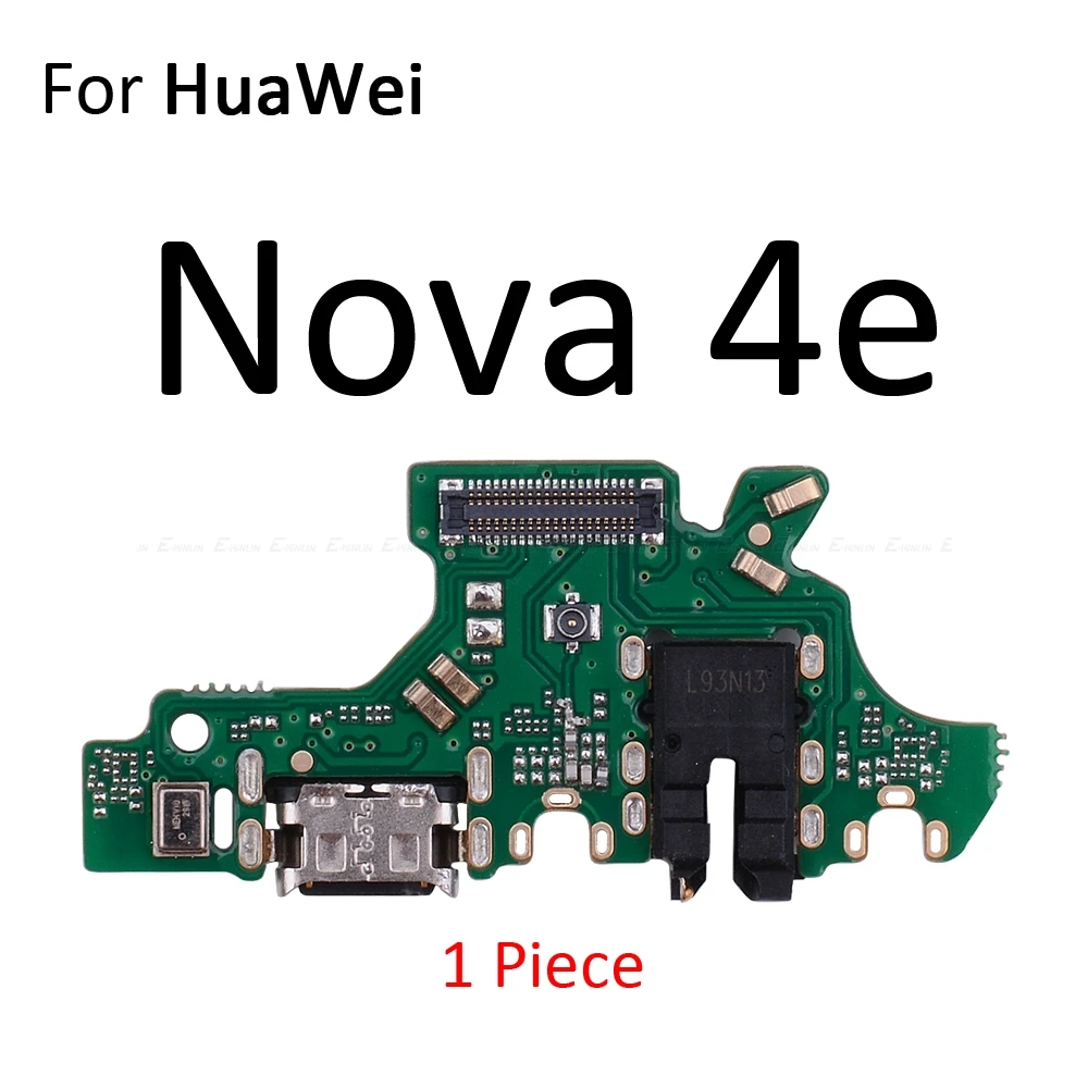 Зарядное устройство Док-станция usb зарядный порт плата микрофона гибкий кабель для HuaWei Nova 5i 4e 4 3 3i 3e 2 2S 2i Plus Lite Young - Цвет: For Nova 4e