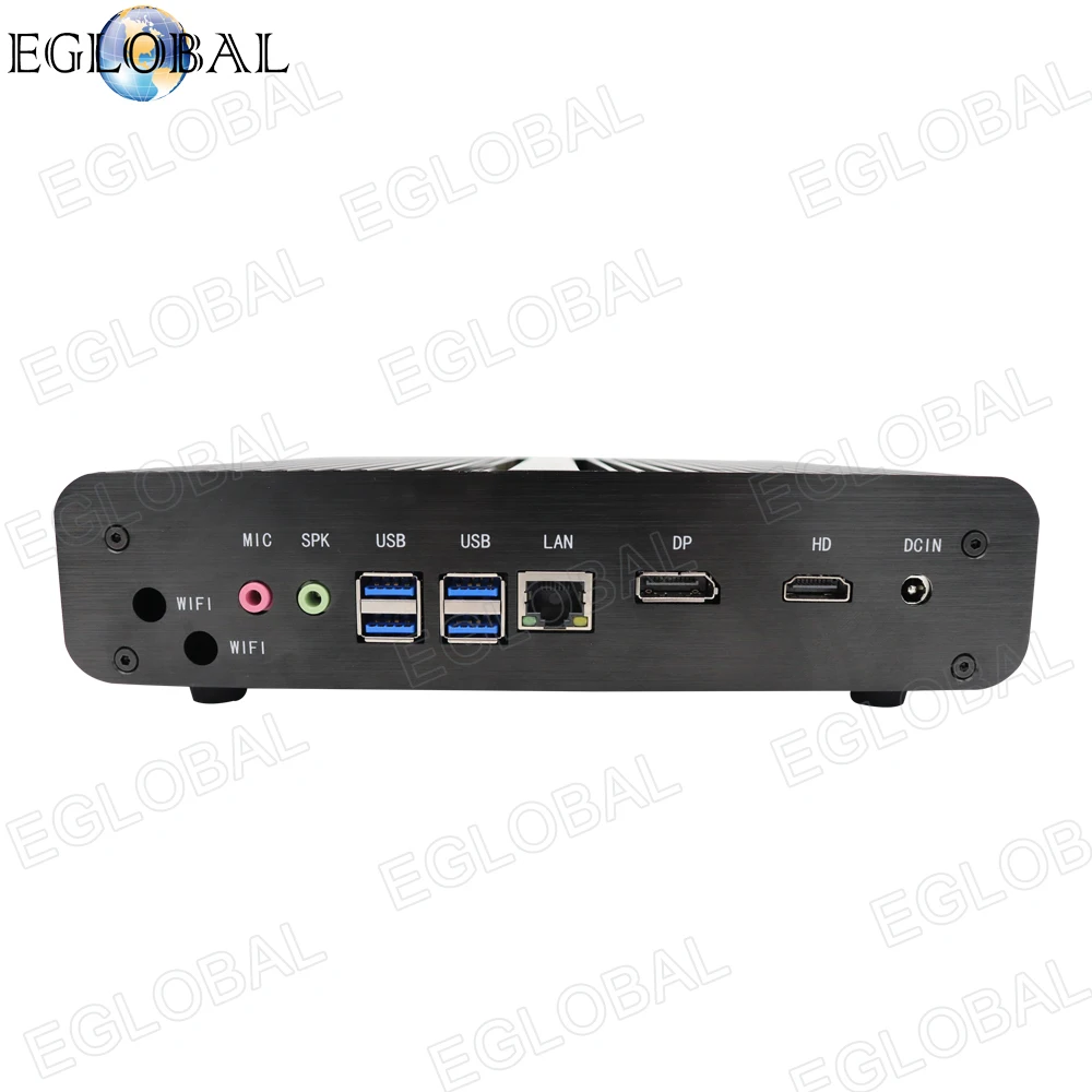 Мини ПК Eglobal 10 го поколения без вентилятора игровой неттоп Intel i7 10710U 10510U Windows 2 * DDR4