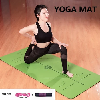 

Yoga Mats with Position Line Non-slip for Fitness Tasteless Pilates Gymnastics Mats Exercise Pads Carpet Mat For Beginner 183cm