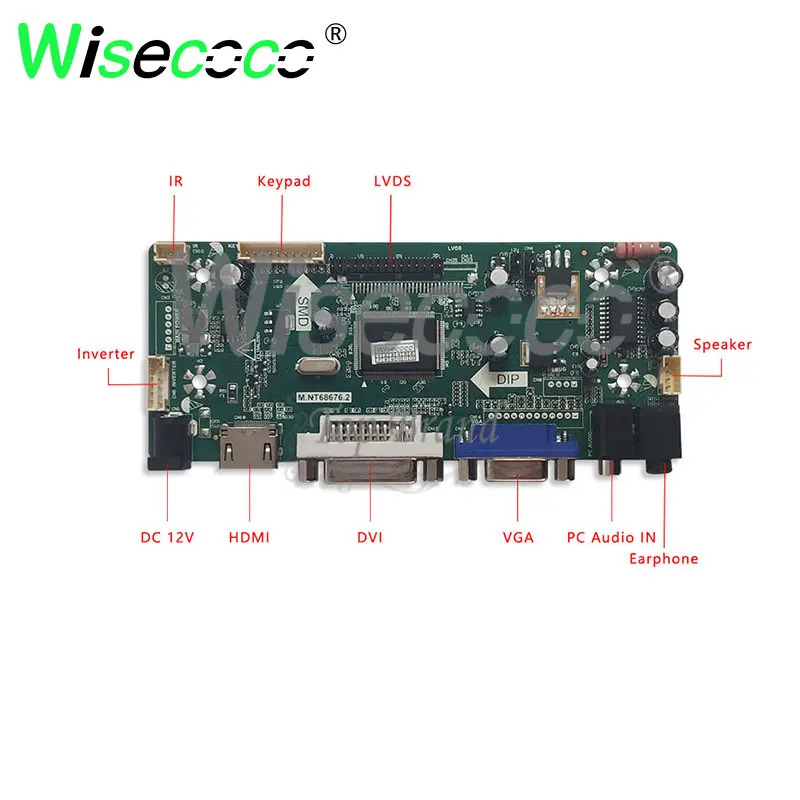 Wisecoco 15 дюймов сенсорный экран 1024*768 Антибликовая ЖК-дисплей для ноутбук кассовый аппарат промышленный дисплей LQ150X1LG81