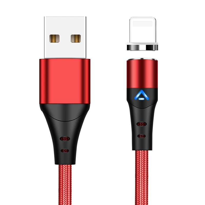 Red For iphone Магнитный Micro USB кабель usb type C кабель для зарядки и передачи данных для iPhone X samsung huawei Xiaomi Android Phone Быстрая зарядка 1 м 2 м - Цвет: Red For iphone