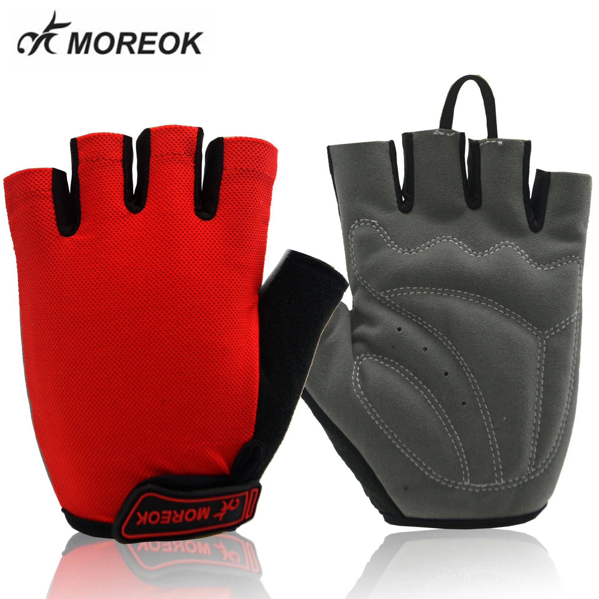 

MOREOK Men Women Cycling Gloves Half Finger Bike Gloves Shockproof Breathable MTB Road Mountain Bicycle BMX GYM Sport Gloves