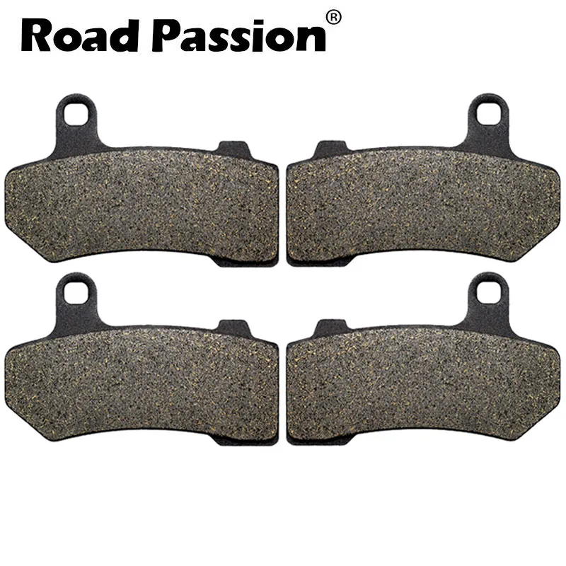 2 pairs Передние и задние тормозные колодки для Harley V-Rod VRSC VRSCR Street& Night Rod VRSCF Muscle 06-12 FLHR Road King 08-13 - Цвет: 2 pairs