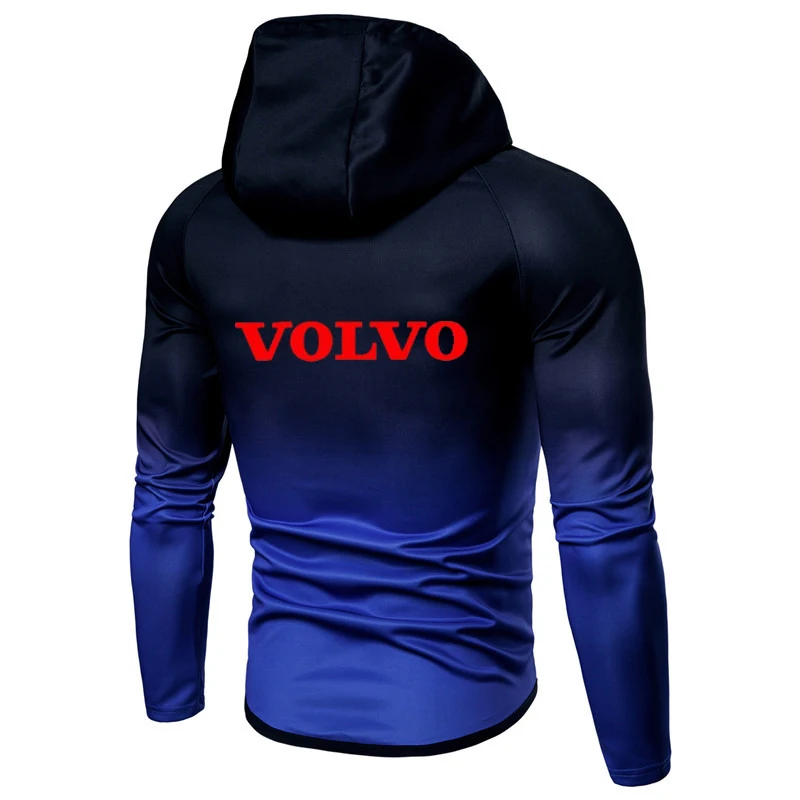 

Spring Autumn Zipper Jacket Hoodies volvo car Print logo Gradient clothes Fleece Long Sleeve Hoodie Men women Sweatshirt hoody