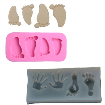 

Cute Baby Hand Foot Silicone Mold Fondant Mould Cake Decor Resin Jewelry Making