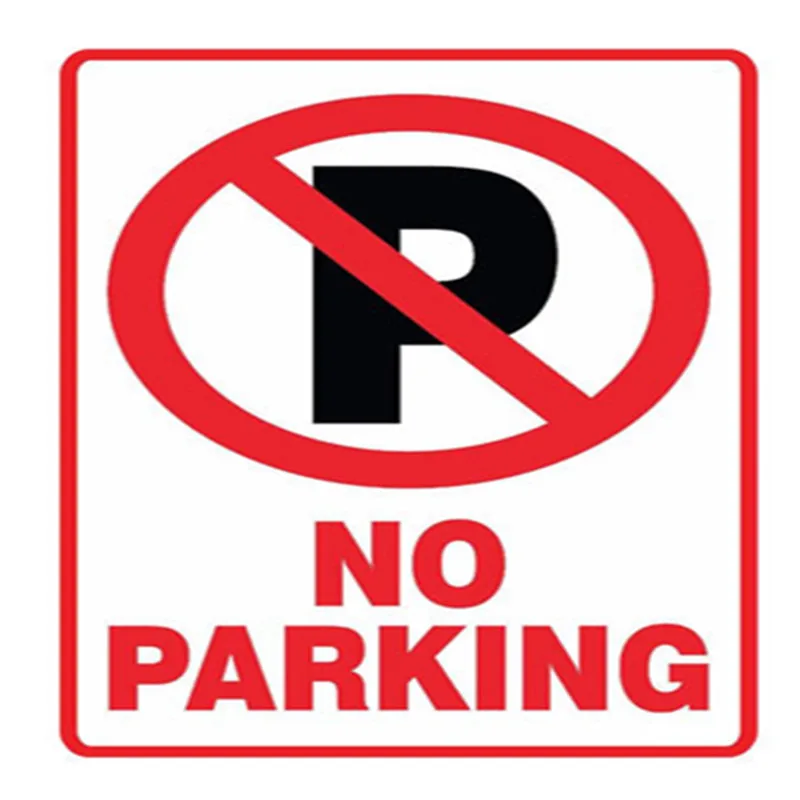 

Warning NO Parking Car Sticker Reflective Funny Decal PVC 11cm*7cm
