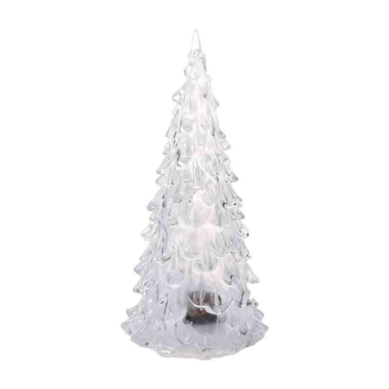 

Color Changing LED Artificial Crystal Christmas Tree Decoration xMAS Night Light