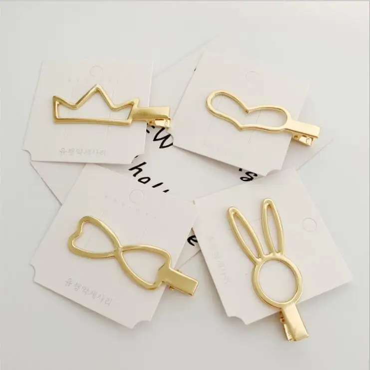 20 шт. заколка для волос в форме сердца и короны с кроличьими ушками|Аксессуары