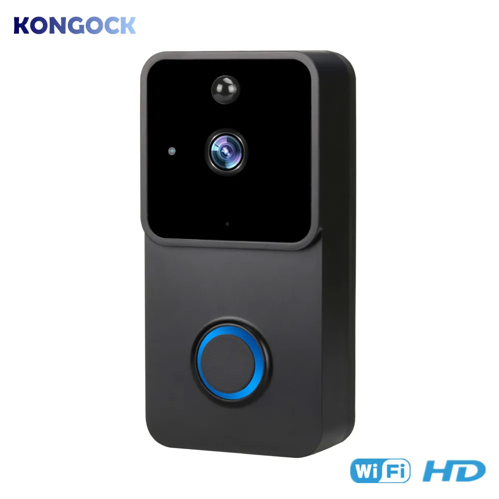 

Wireless Smart visual WIFI door bell, smart-home wireless video door-bell monitoring camera intercom with battery powered