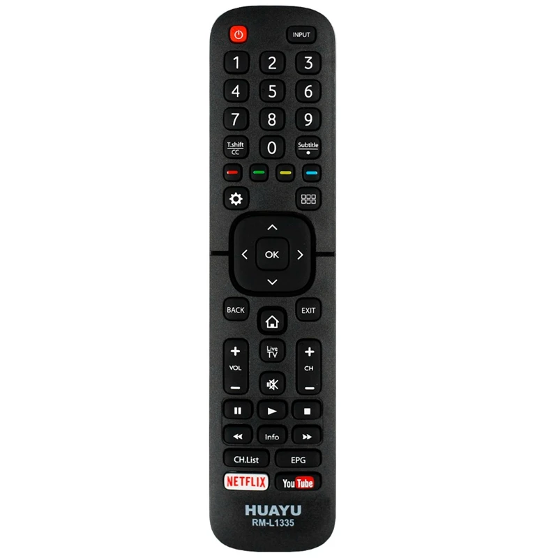 Универсальный пульт дистанционного управления HUAYU для Hisense RM L1335 TV с Netflix и