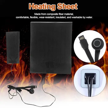 

Warm Paste Pads Outdoor Electric Waterproof Winter Adjustable Temperature USB Charging Composite Fiber Fast Heating Camping