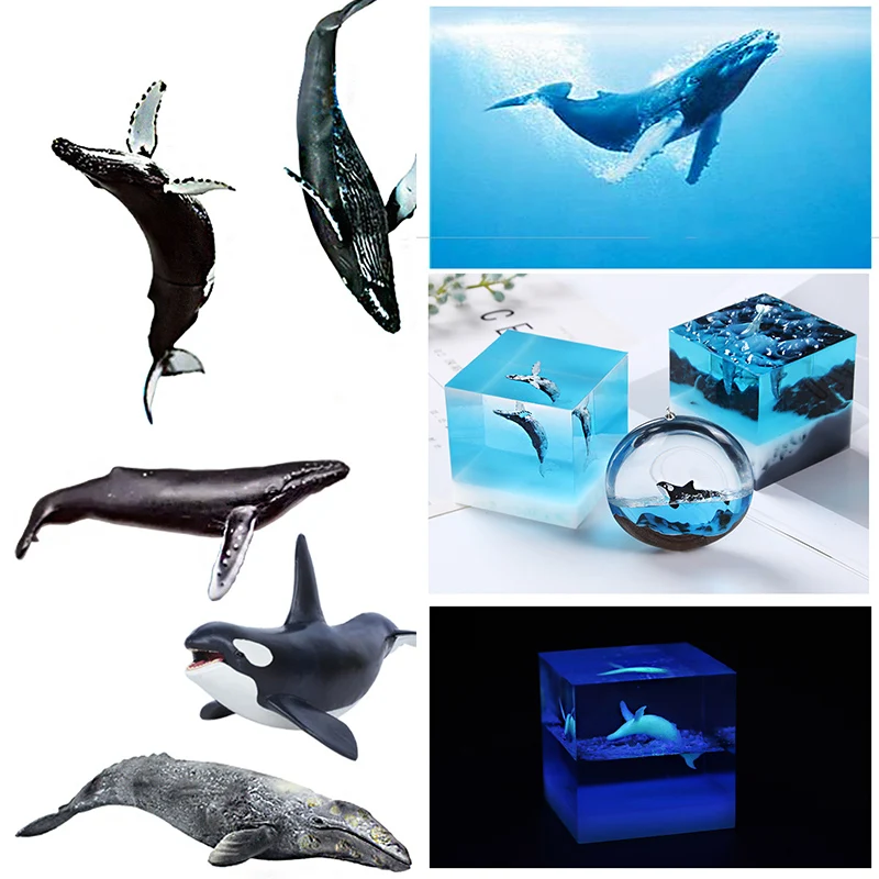 

1pc Mini Sea Life Animals Shark Whale Model Marine Ocean Figures Toy For Kids Gifts Children's Toy