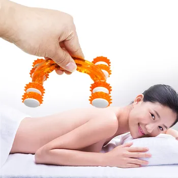 

Body Fitness Massage Eight Roller Wheels Rainbow Lunar Rover Vehicle Tool Health Care