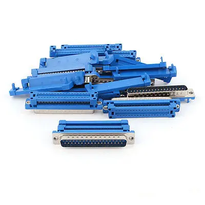 

10Pcs DB37 Male IDC Socket Crimp Connector Adapter 2.54mm for Flat Ribbon Cable