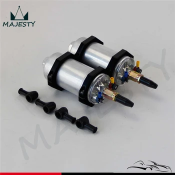 

Universal 044 External Fuel Pump High Flow+Double Mount Bracket Clamp cradle