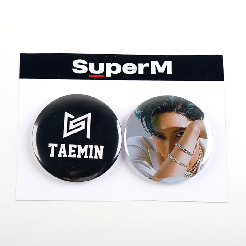 Kpop SuperM Мини альбом супер м разделочные значки булавки сумка Броши KAI LUCAS TAEMIN TAEYONG BAEKHYUN десять MARK LJJ798