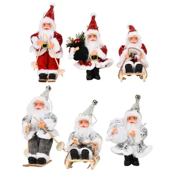 

Christmas Dolls White Red Santa Claus Toys Christmas Gifts Xmas Tree Decoration Ornament for Home Decore New Year 2021 Navidad