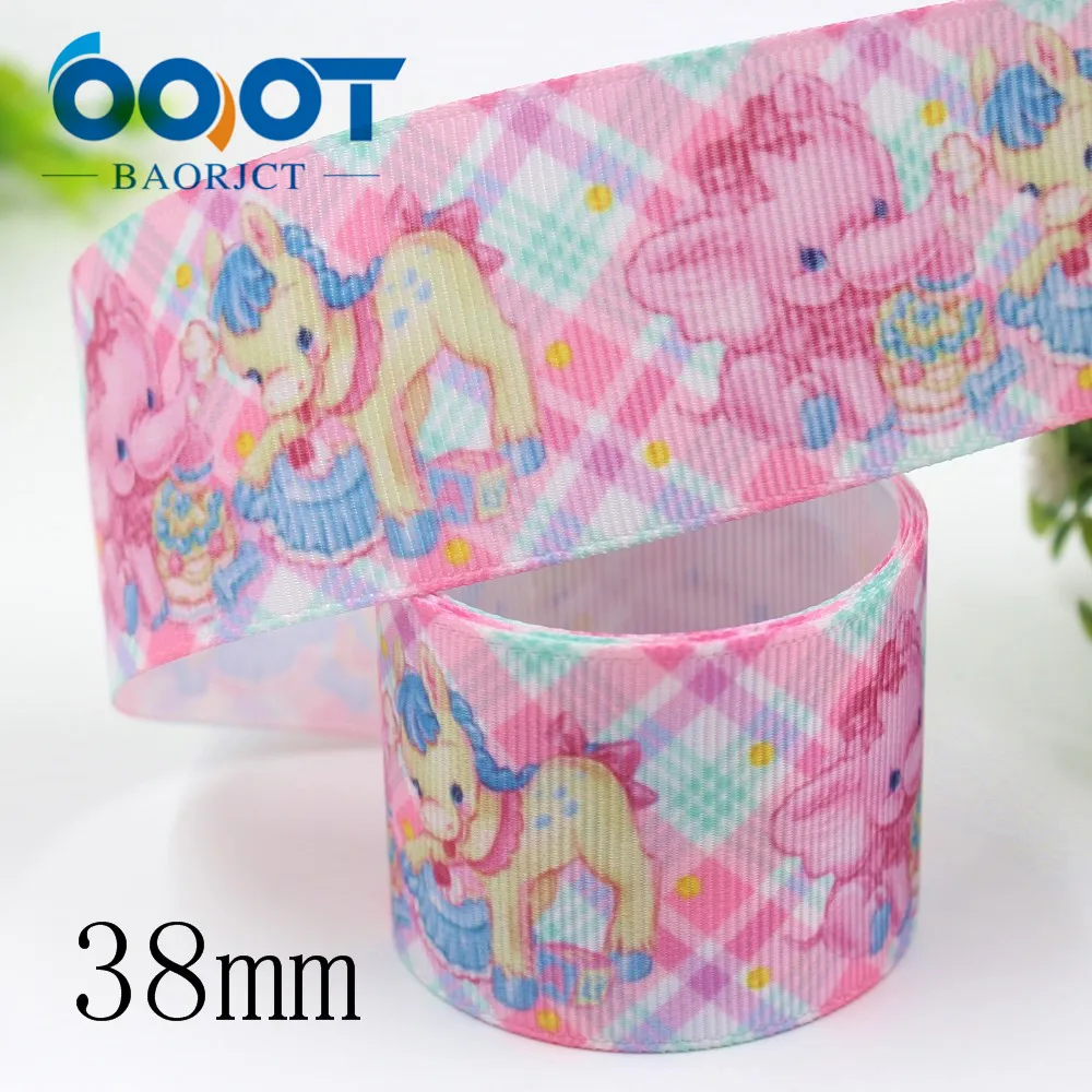 OOOT BAORJCT I-19920-2224, 25/38 мм 10 ярдов мультфильм Термальность с печатным рисунком изготавливается корсажные ленты, бантом, DIY аксессуары для украшения