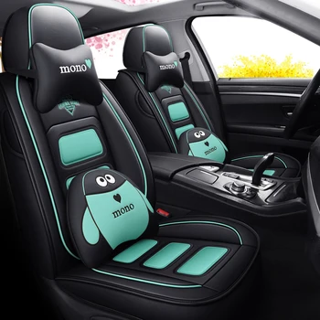 

Full Coverage Eco-leather auto seats covers PU Leather Car Seat Covers for skoda octavia 1 2 3 a5 a7 octavia tour