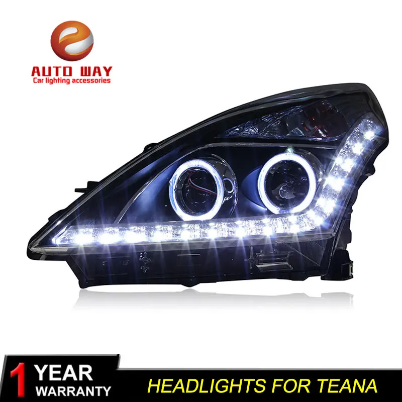 Автомобильный Стайлинг, чехол для фары Nissan, фара Teana s 2008-2011, фары Nissan, фара Teana, DRL, двойной луч, би-ксенон, HID
