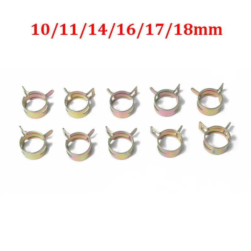 

84pcs/Set Size10mm-18mm Spring Steel Retaining Spring Clip Fit for air hose tube/water pipe/fuel pipe/ silicone vacuum hose