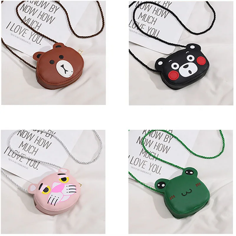 

Mini Coin Purse For 2020 Women Shoulder Bags 3D Cute Cartoon Anime Pouch PU Zipper Crossbody Bags Kids Circular Messenger Bags