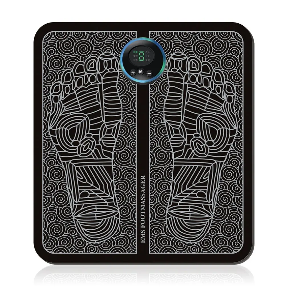 

Fitness EMS Tens Acupuncture Foot Massager Muscle Stimulator Acupoint Mat Health Care Foot Muscle Electric