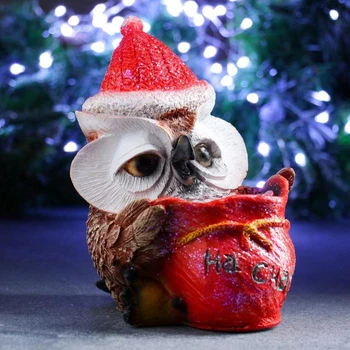 

Piggy bank "Owl with a bag" For happiness "with sparkles 22.5 cm 2724712