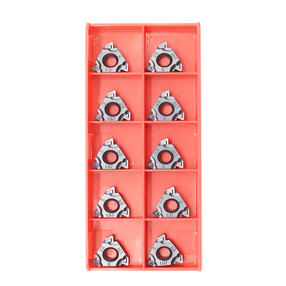 10 шт., болты с резьбой для 16ERM 8UN IC908 60 угол 16ER Резьбонарезной инструмент Вольфрам карбидная вставка резьботокарный станок с резьбовой головкой, режущий инструмент
