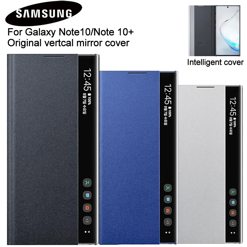 Original Samsung Mirror Clear View Smart Cover Phone Case For Samsung Galaxy Note 10 Note10 Note X  - 4000115412357