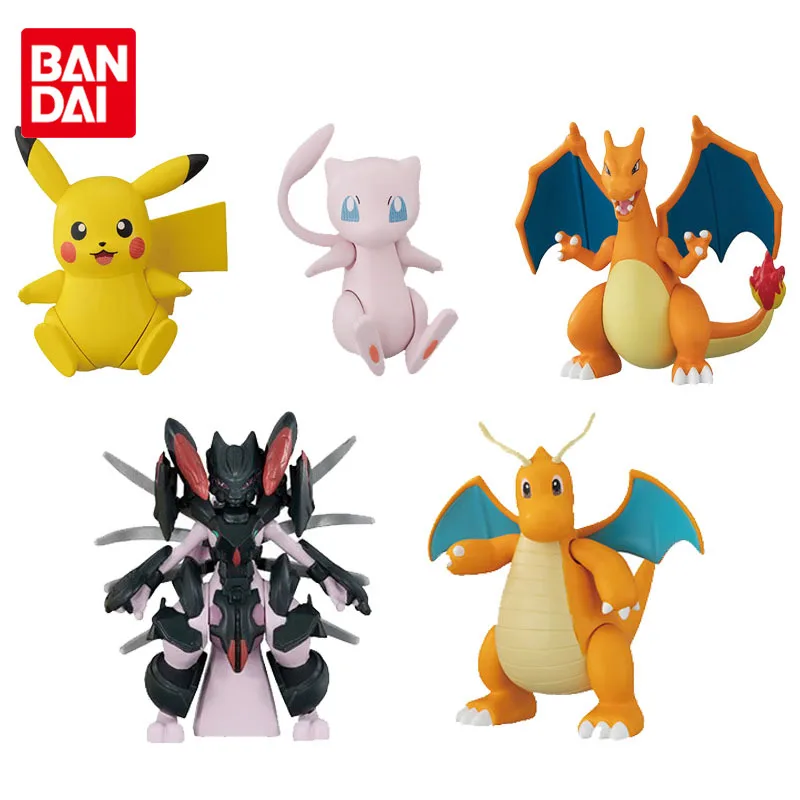 Bandai Pokemon Pikachu Moltres Zapdos Articuno Galar Form Dragonite Gengar  Calyrex Keychain Pendant Model Anime Figures Collect - AliExpress