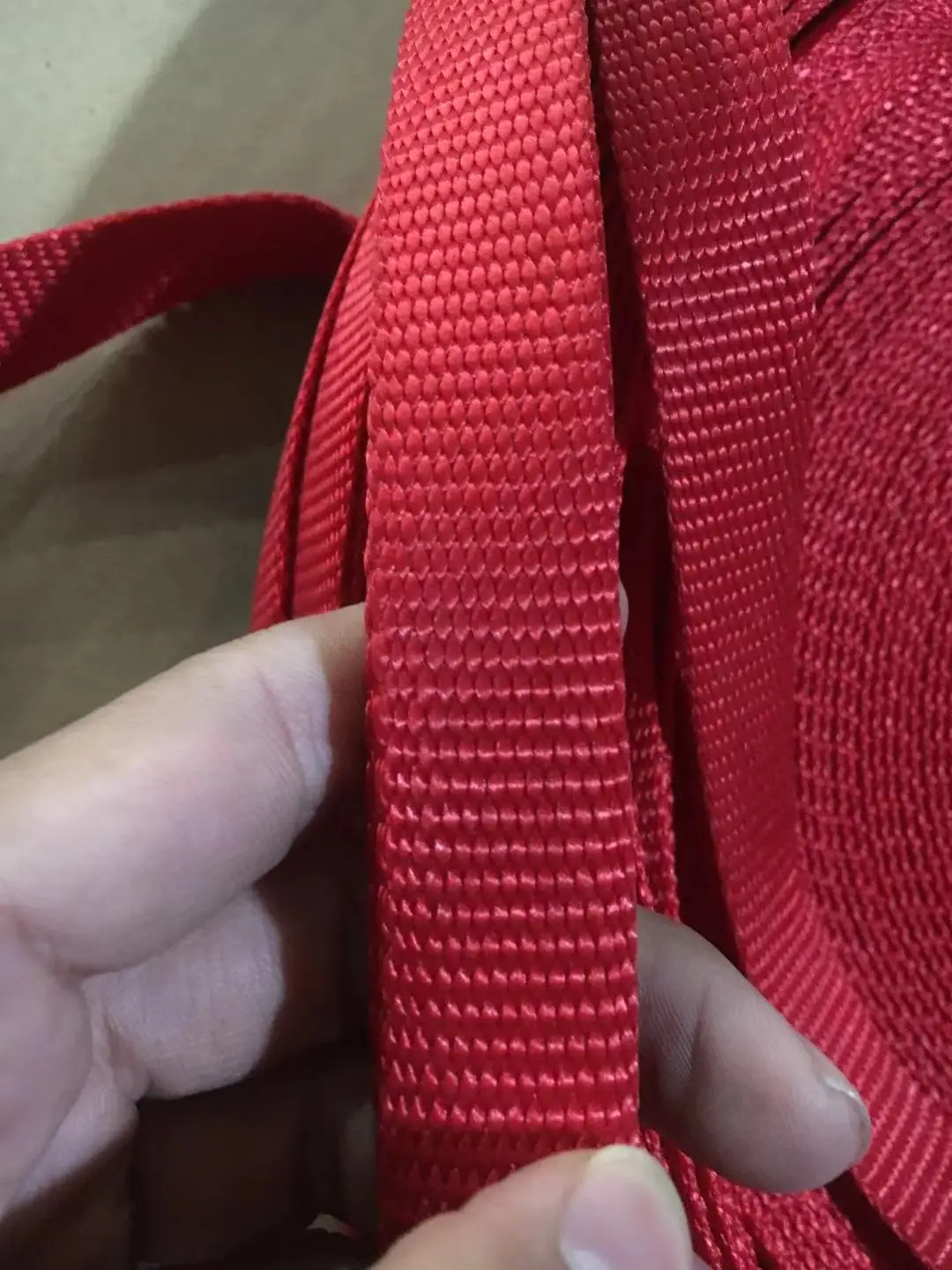 Красный цвет нейлоновая лента тесьма для DIY ошейник ремень