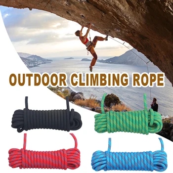 

10 Meters Dia.18mm Climbing Camping Rope for Survival Parachute Cord Lanyard Hiking Safety rope for steeplejack Accessory Tool