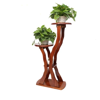 

Landing Type Indoor Wooden Solid Wood Flowerpot Balcony Living Room Flower Rack