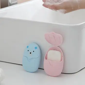 

Hot Sell Disposable Soap Paper Clean Scented Slice Paper Soap Foaming Box Use Make For Outdoor Foaming Travel Mini M5D0