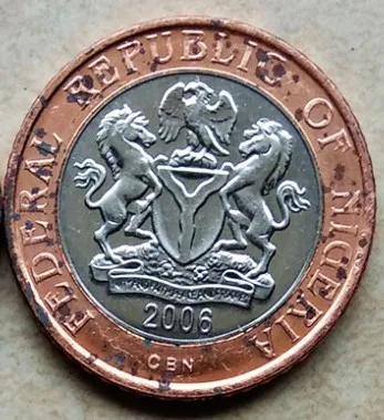 26 мм Нигерия, настоящая памятная монета, оригинальная коллекция