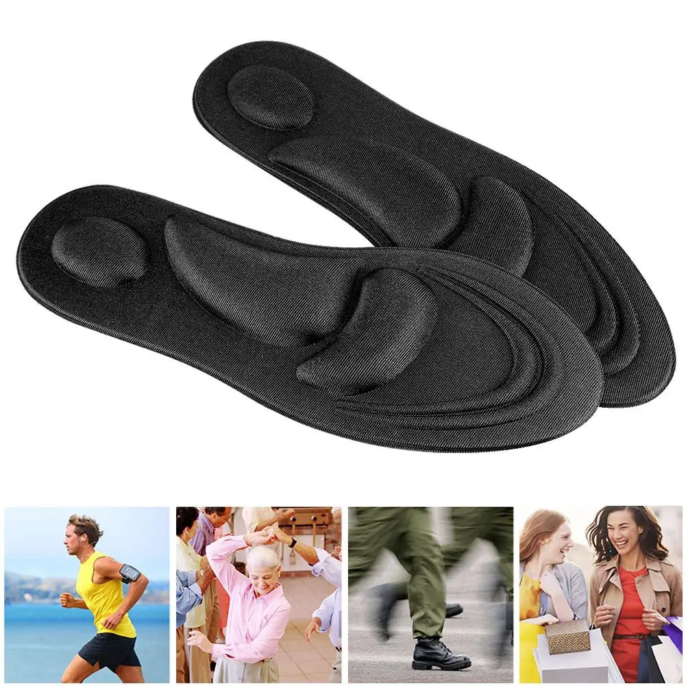 Oeak Нескользящие стельки Orthotic Мужская обувь без каблука свода стопы Поддержка стелька из пены с эффектом памяти дышащие туфли-лодочки коврик для Для мужчин