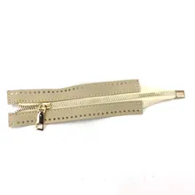 NEW Bag Accessories Custom DIY Zipper For Woven Bag Hardware Soild Zipper Sewing Accessory Useful Handbag Zipper PU Leather