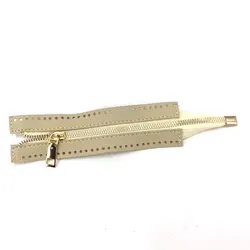 NEW Bag Accessories Custom DIY Zipper For Woven Bag Hardware Soild Zipper Sewing Accessory Useful Handbag Zipper PU Leather