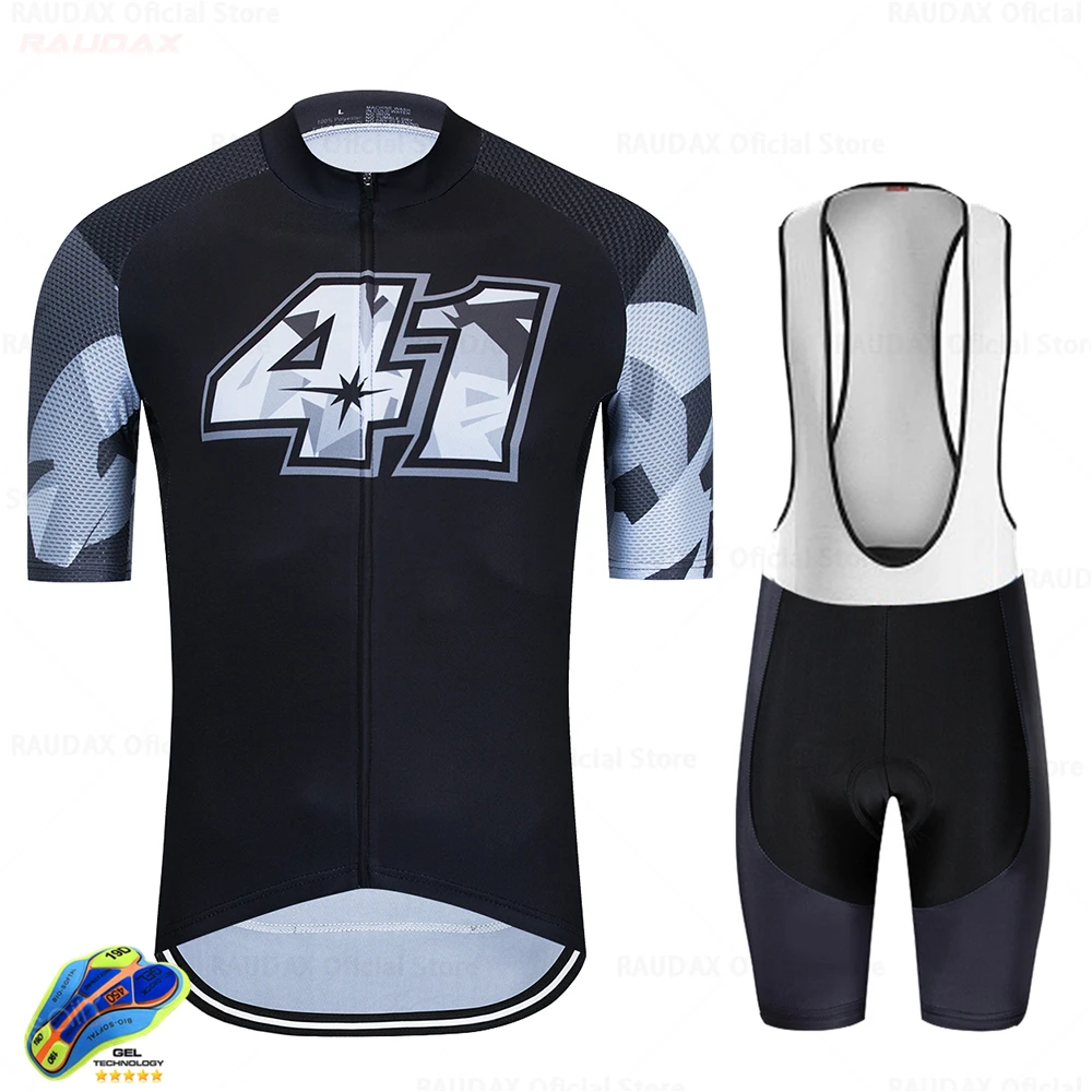 Raudax Cycling Jersey 2021 Team Bike Jerseys Set Men Breathable Anti-UV Mountain Ropa Ciclismo Clothing | Спорт и развлечения