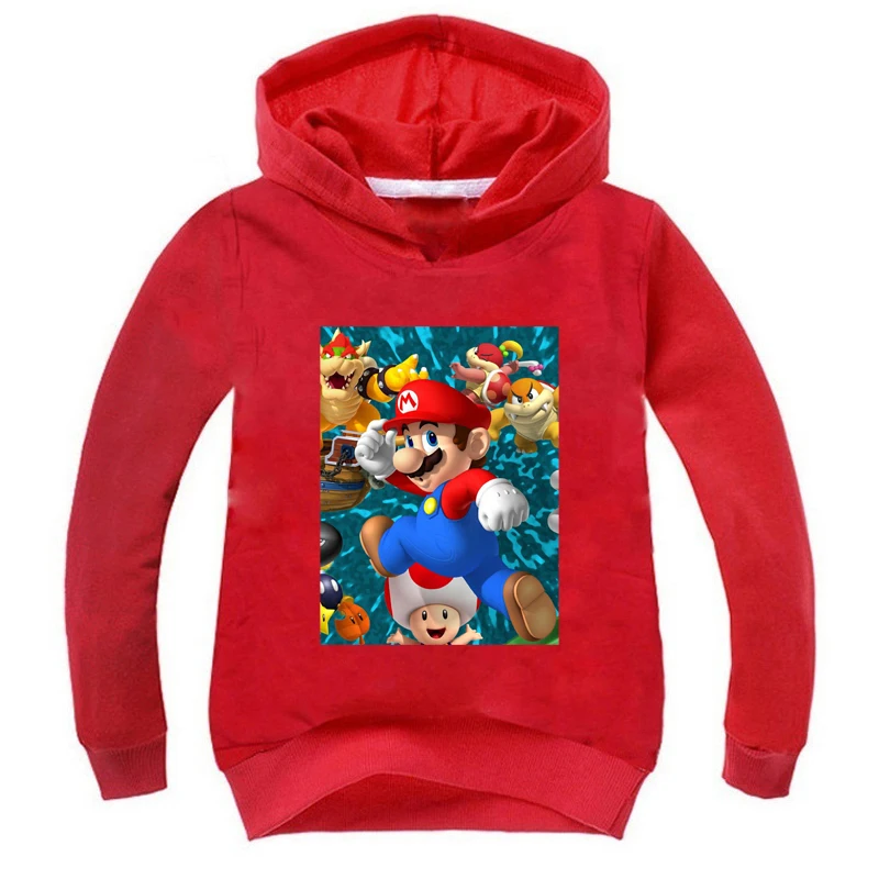 3 Новые модные толстовки с принтом «Super Mario Smash Bros» для мальчиков и девочек, пуловер для мальчиков и девочек, толстовки, спортивная одежда, топы для детей - Цвет: 3