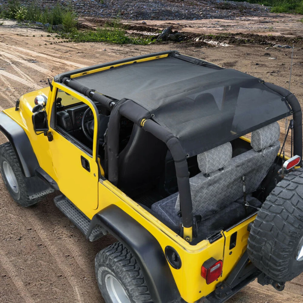 Сетка солнцезащитный козырек УФ Защита крыша верхняя крышка для Jeep Wrangler TJ 1997/1998/2000