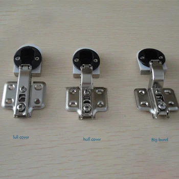

Soft-Close Hinges Durable Strong Full Cover/ Half Cover / Big Bend Type Glass Hinges for Glass Display Cabinet Wine Door