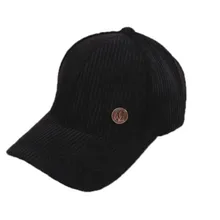 Ms. новая Вельветовая бейсбольная кепка теплая с буквой M Корейская версия диких остроконечных шляп модные трендовые шляпы