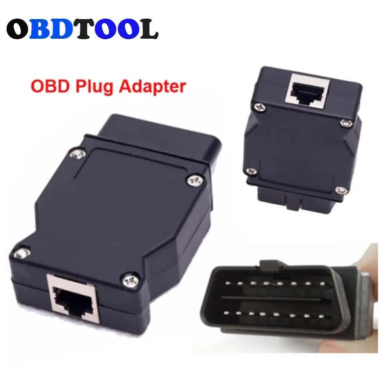 16Pin Male OBD Plug Adapter for BMW ENET Ethernet ICOM Code Scanner OBD2 Connector To Internet Interface Port Car | Автомобили и