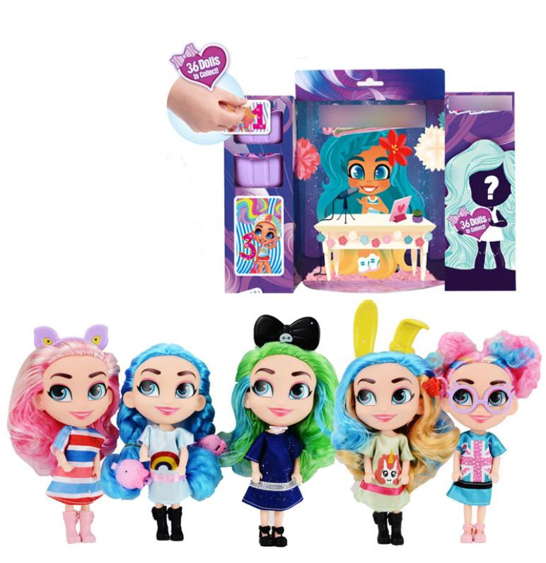 

1pc/set New Fashion Surprise Doll Hairdorable Baby Doll Hair Beauty Unpacking LOLS Dolls Action Figure Kids Christmas Gift Toy