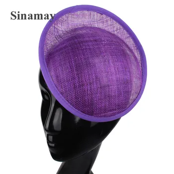 

Charming 8"/20cm purple sinamay fascinator base gril linen cocktail hair accessories DIY hair accessories 12pieces/lot XMB03