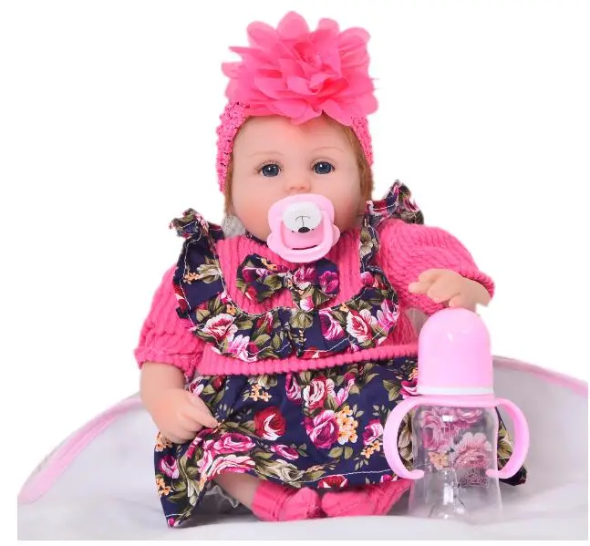 Хорошее платье принцессы с Reborn Baby 42 см мод Bebe Игрушки для девочек девушки Поддельные Детские развивающие детский приятель силиконовая Возрожденный из м/ф - Цвет: B