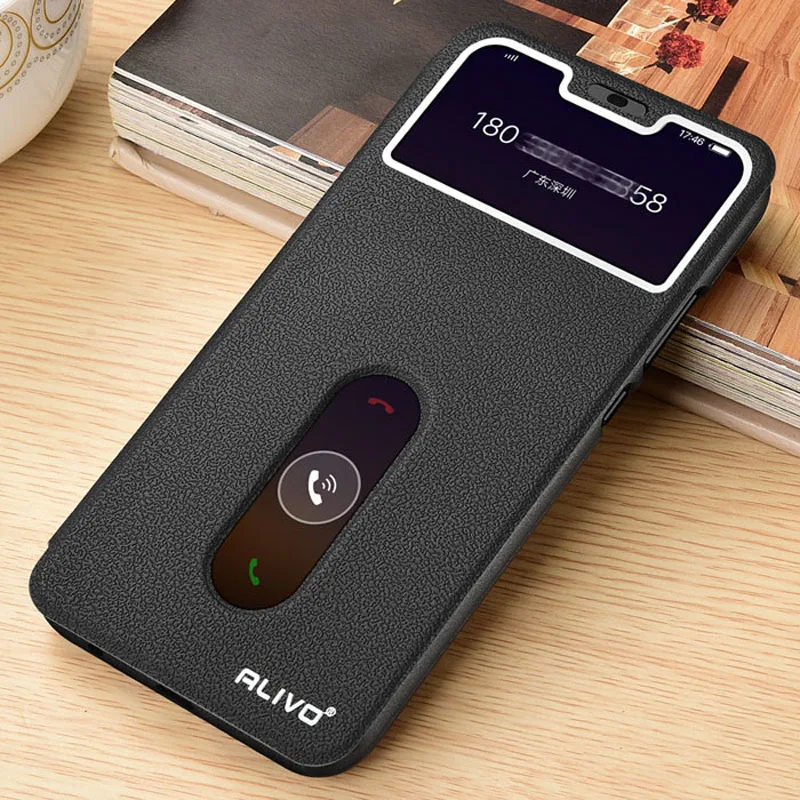 

For Vivo V9 Case View Window Flip Stand PU Leather Cover For Vivo V9 Youth vivoV9 V 9 V9Youth Phone Bag Cases For Vivo Y85 Y 85